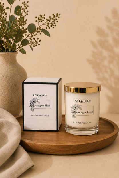 Champagne Blush Luxury Soy Candle