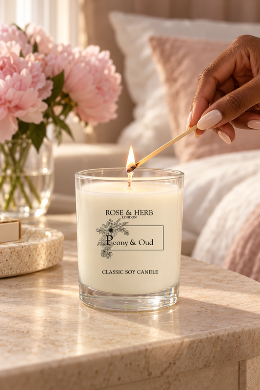 Peony & Oud Luxury Soy Candle