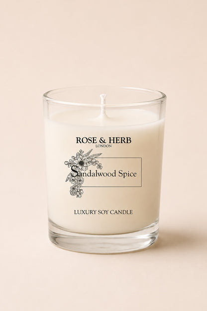 Sandalwood Spice Luxury Soy Candle